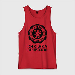 Майка мужская хлопок Chelsea FC: Emblem, цвет: красный