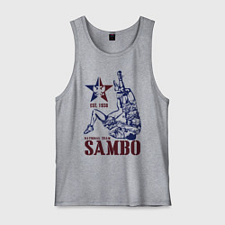 Майка мужская хлопок САМБО, цвет: меланж