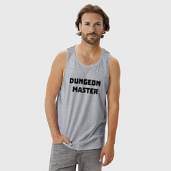 Майка мужская хлопок Dungeon Master, цвет: меланж — фото 2