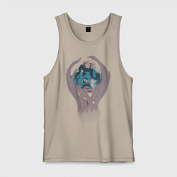 Майка мужская хлопок Ори и Ку, цвет: миндальный