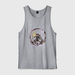 Майка мужская хлопок Скарамучча в деле, цвет: меланж