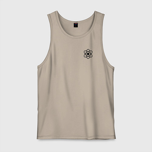 Мужская майка Физика Атом / Миндальный – фото 1