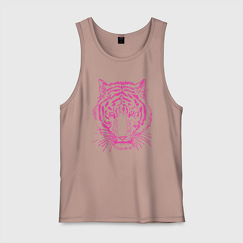 Мужская майка Pink Tiger / Пыльно-розовый – фото 1