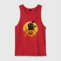 Мужская майка Кот волшебник