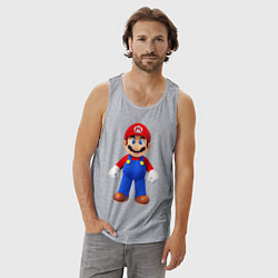 Майка мужская хлопок Mario, цвет: меланж — фото 2