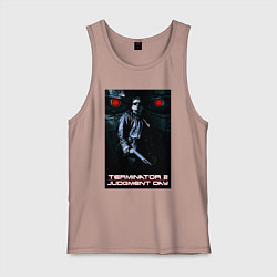 Майка мужская хлопок Terminator JD, цвет: пыльно-розовый