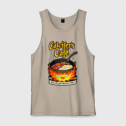 Майка мужская хлопок Calcifer cook, цвет: миндальный