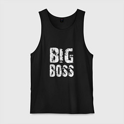 Майка мужская хлопок BIG BOSS, цвет: черный