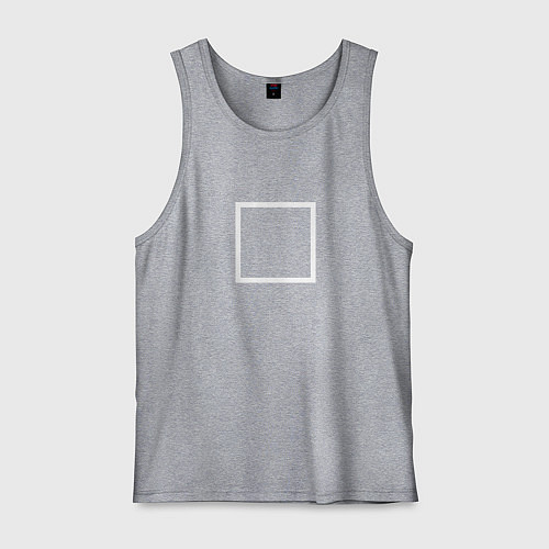 Мужская майка Игра в кальмара: Квадрат / Меланж – фото 1