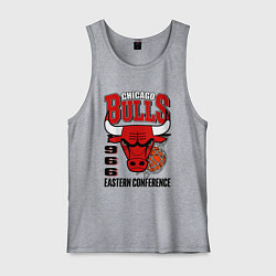 Майка мужская хлопок Chicago Bulls NBA, цвет: меланж