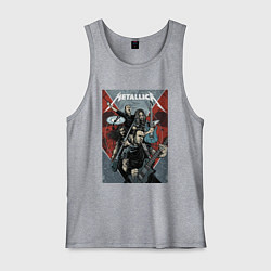 Майка мужская хлопок Metallica - cool dudes!, цвет: меланж