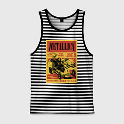 Майка мужская хлопок Metallica - Iowa speedway playbill, цвет: черная тельняшка