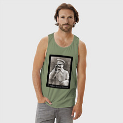 Майка мужская хлопок C Новым Кьюар Кодом!, цвет: авокадо — фото 2