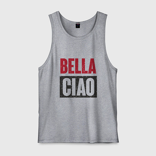 Мужская майка Bella Ciao - Money Heist / Меланж – фото 1