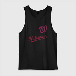 Майка мужская хлопок Washington Nationals - baseball team!, цвет: черный
