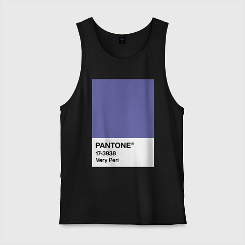 Мужская майка Цвет Pantone 2022 года - Very Peri / Черный – фото 1