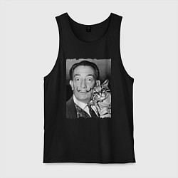 Мужская майка Salvador Dali & nice cat