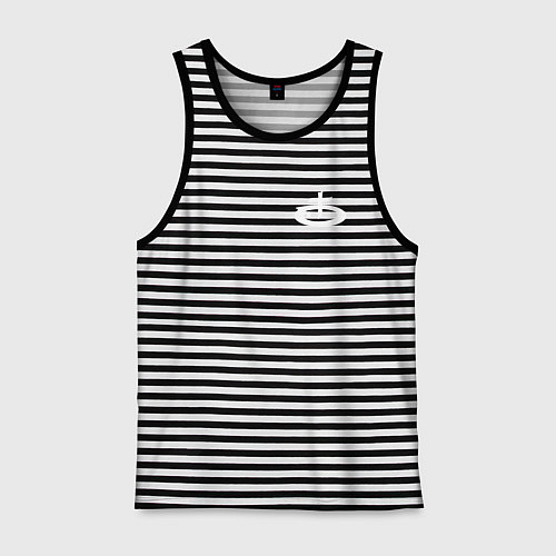 Мужская майка OBLADAET P7AY3R5 / Черная тельняшка – фото 1