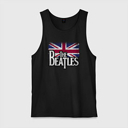Майка мужская хлопок The Beatles Great Britain Битлз, цвет: черный