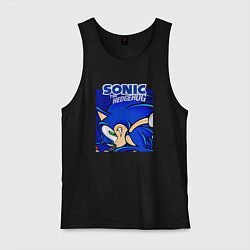 Майка мужская хлопок Sonic Adventure Sonic, цвет: черный