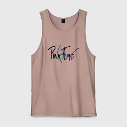 Майка мужская хлопок PINK FLOYD GLITCH ПИНК ФЛОЙД ГЛИТЧ, цвет: пыльно-розовый