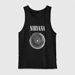 Майка мужская хлопок Nirvana Нирвана Круги ада, цвет: черный