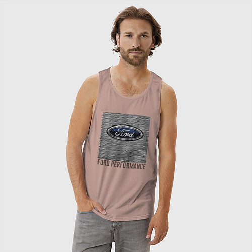 Мужская майка Ford Performance / Пыльно-розовый – фото 3