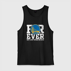 Майка мужская хлопок Golden State Warriors FOREVER NOT JUST WHEN WE WIN, цвет: черный