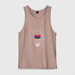 Майка мужская хлопок Armenia Light, цвет: пыльно-розовый