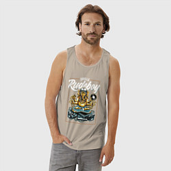 Майка мужская хлопок Rudeboy, цвет: миндальный — фото 2