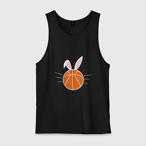 Мужская майка Basketball Bunny / Черный – фото 1