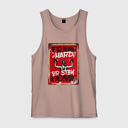 Мужская майка Train hard, or stay home!