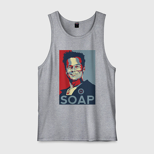 Мужская майка Soаp club / Меланж – фото 1