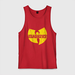 Майка мужская хлопок Wu tang logo, цвет: красный