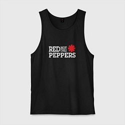 Майка мужская хлопок RHCP Logo Red Hot Chili Peppers, цвет: черный