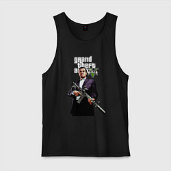 Майка мужская хлопок GTA 5 Mafia, цвет: черный