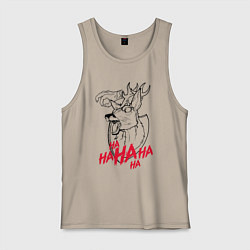 Майка мужская хлопок The animated scarecrow, цвет: миндальный