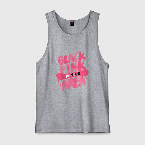 Мужская майка Блэкпинк новый / Меланж – фото 1