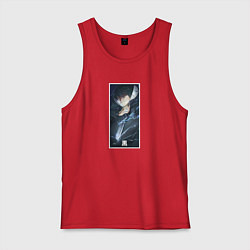 Майка мужская хлопок Отважный Хэй Темнее тёмного, цвет: красный