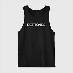Майка мужская хлопок Deftones hard rock, цвет: черный