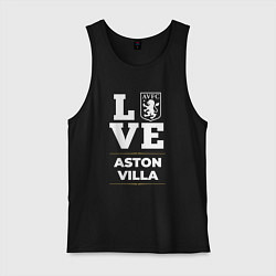 Майка мужская хлопок Aston Villa Love Classic, цвет: черный