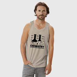 Майка мужская хлопок CHEMISTRY химия, цвет: миндальный — фото 2