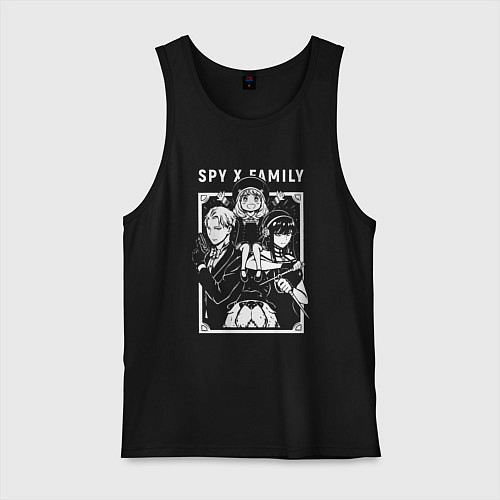 Мужская майка СЕМЬЯ ШПИОНА SPY X FAMILY ANIME / Черный – фото 1
