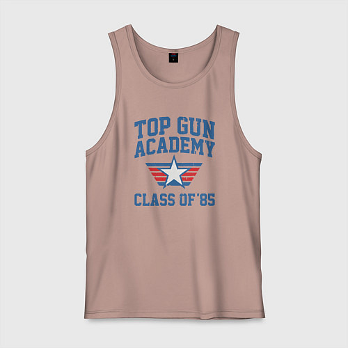 Мужская майка TOP GUN Academy Class of 85 / Пыльно-розовый – фото 1