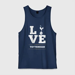Майка мужская хлопок Tottenham Love Classic, цвет: тёмно-синий