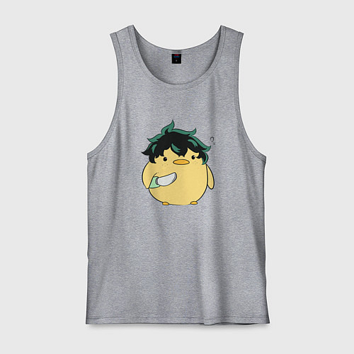 Мужская майка Опасный Мидория My Hero Academia / Меланж – фото 1