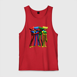 Майка мужская хлопок GAME POPPY PLAYTIME Mini Huggies, цвет: красный