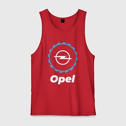 Майка мужская хлопок Opel в стиле Top Gear, цвет: красный