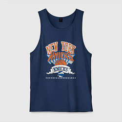 Майка мужская хлопок NEW YORK KNIKS NBA, цвет: тёмно-синий
