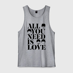 Мужская майка ALL YOU NEED IS LOVE THE BEATLES